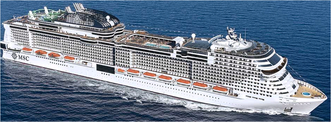 הפלגה לים התיכון על אניית הפאר MSC Grandiosa